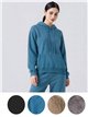 Conjunto de blusa de moletom com capuz e calça de tricô