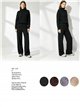 Set aus strukturiertem Rollkragenpullover und Hose