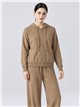 Conjunto chaqueta de punto con capucha y pantalón
