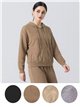 Conjunto chaqueta de punto con capucha y pantalón