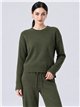 Knitted sweater and wide leg trouser set