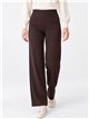 Pantalón wide leg talla grande afelpado