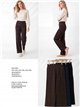 Pantalón wide leg talla grande afelpado
