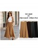 Falda midi de punto trenzado