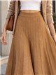 Falda midi de punto trenzado