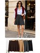Falda mini de punto jacquard