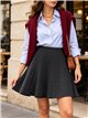 Falda mini de punto jacquard