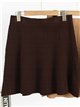 Falda mini de punto jacquard