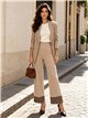 Pantalón de punto jacquard