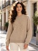 Jersey de punto con bordado floral