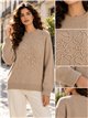Jersey de punto con bordado floral