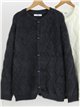 Cardigan en fourrure douce à boutons nacrés