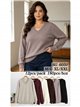pull basique oversize à col en V