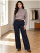 suéter básico de gola alta oversized