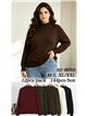 Oversized high neck knit sweater