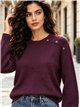 Jersey de punto con botones en hombro