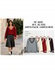 Pull en maille à col V et torsades