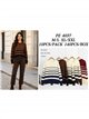 Pull en maille rayée bicolore