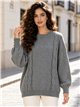 Jersey de punto con trenzas laterales