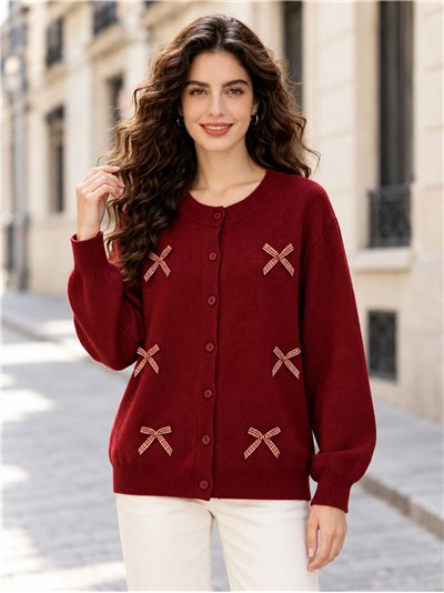 Chaqueta de punto con lazos