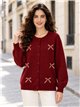 Chaqueta de punto con lazos