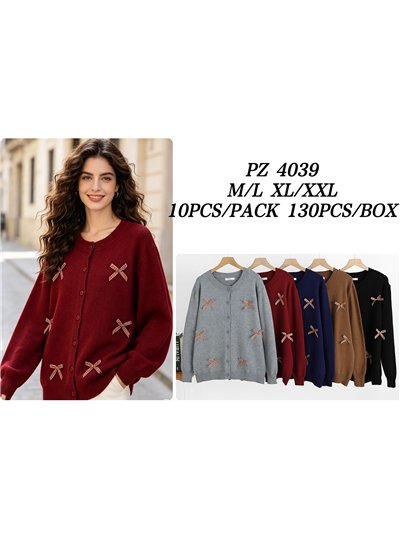 Chaqueta de punto con lazos 2