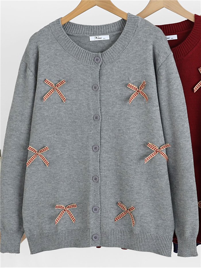 Chaqueta de punto con lazos