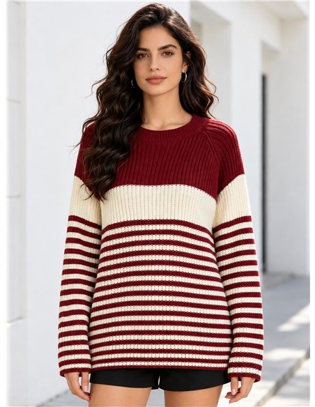 pull rayé