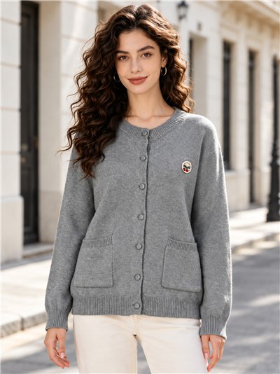 Veste en maille avec poches