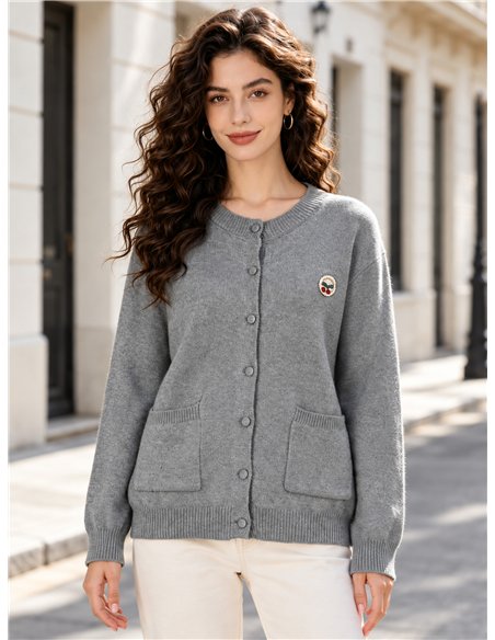 Veste en maille avec poches