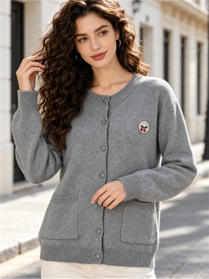 Veste en maille avec poches