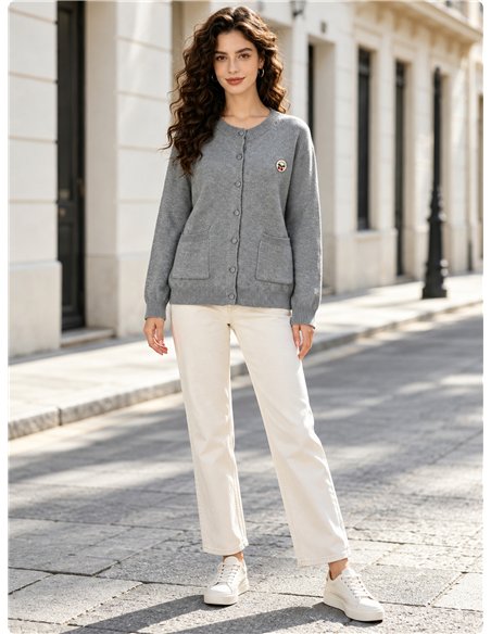 Veste en maille avec poches