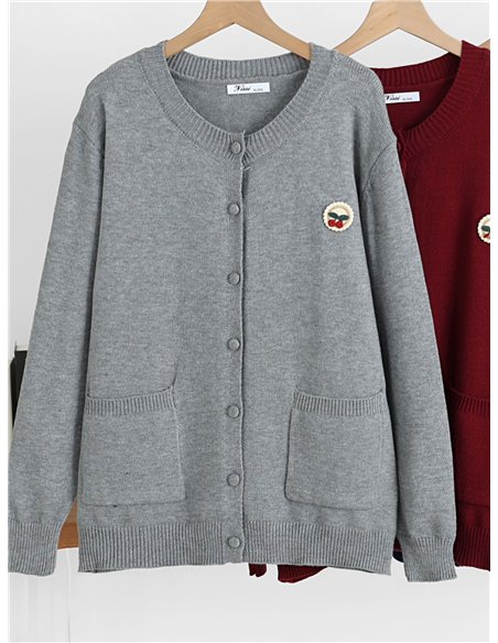 Veste en maille avec poches