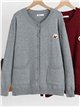 Veste en maille avec poches