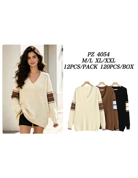 Jersey amplio cuello pico