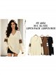 Jersey amplio cuello pico