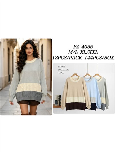 Jersey amplio color block 2