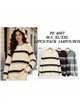 Pull en maille à larges rayures