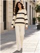 Pull en maille à larges rayures