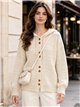 Chaqueta de punto con capucha