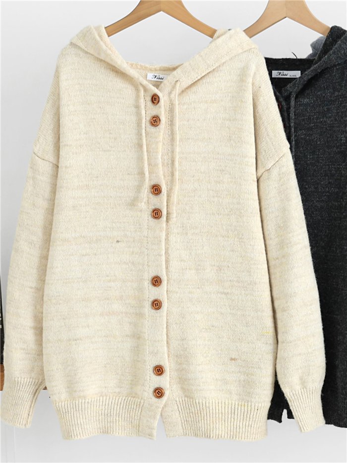 Chaqueta de punto con capucha
