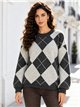 pull en maille diamant