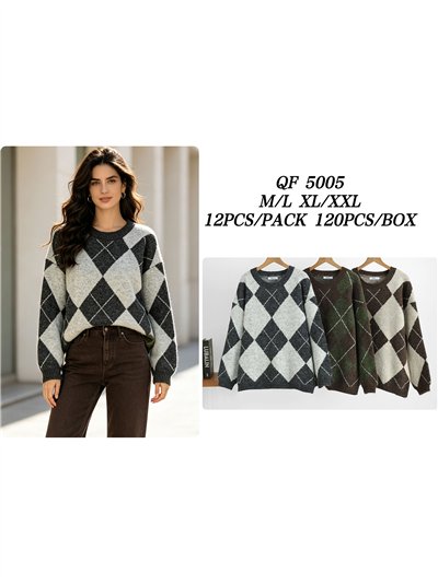 Rautenstrickpullover 2