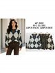 pull en maille diamant