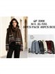 Jacquard sweater and scarf set