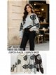 Jersey de punto con flores jacquard