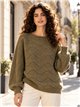 Jersey de punto calado ondulado