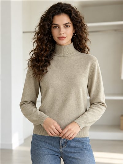 Jersey básico cuello alto