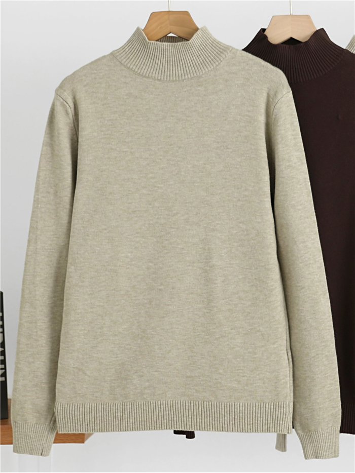 Jersey básico cuello alto