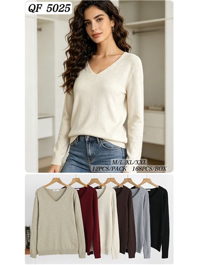 Jersey básico cuello pico 2
